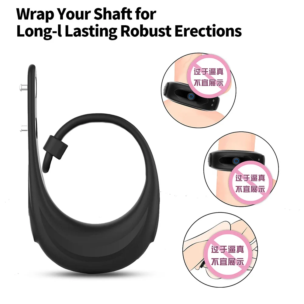 10 الاهتزاز قابل للتعديل هزاز كوكرينج للرجال حلقة القضيب هزاز الذكور تأخير القذف لعبة الجنس الكبار للأزواج Sexshop