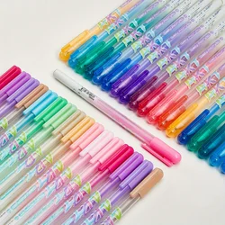 12 Colors  Acrylic Paint Gel Pen Set  Scrapbooking Supplies Black Paper Rock Painting Glass Wood Fabric Multicolor Highlighters