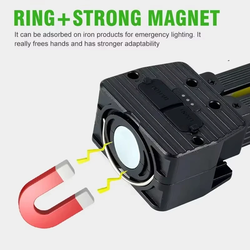 Picture 4: OFFBONDAGE 7-speed Dimming Flash Gym Lamp Posing Portable Magnet LED Posing Lamp Hanging Hook Selfie Light 180 Degree Foldable