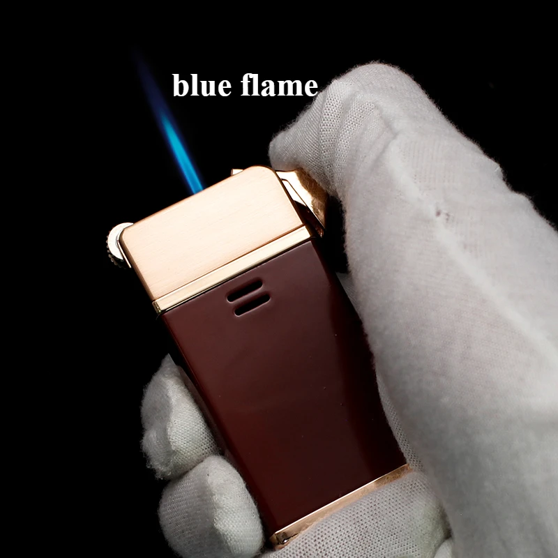 JOBON Double Fire Dual Purpose Blue Flame Straight Into The Lighter Creative Personality Inflatable Windproof Cigarette Lighters