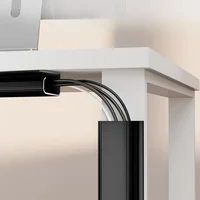 Under-Desk Cable Organizer 40cm Self-Adhesive Cable Management Cables Raceway For Home and Office 5