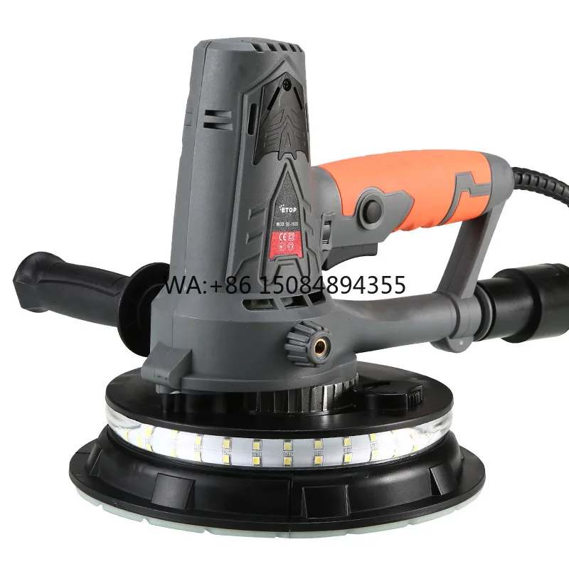 Power Wall Sanding Tools 1250W Wall Grinder Dust-free Wall Sander Portable Putty Grinding Machine 180mm Drywall Sander