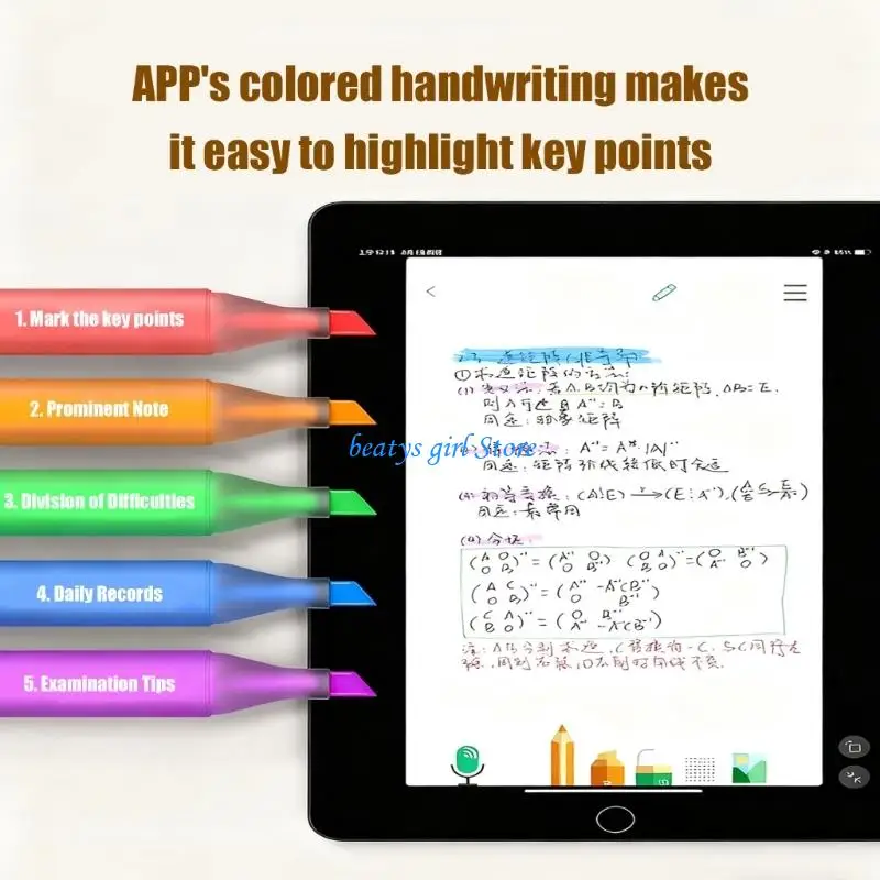 C7AB Portable Digital Notebook Set Paper Journal For Note Taking Journaling