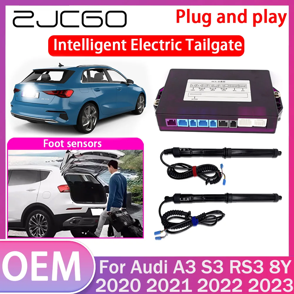 

ZJCGO Electric Tailgate Lift Drive Trunk Opening Tail Gate Lift Soft Close Car Door For Audi A3 S3 RS3 8Y 2020 2021 2022 2023