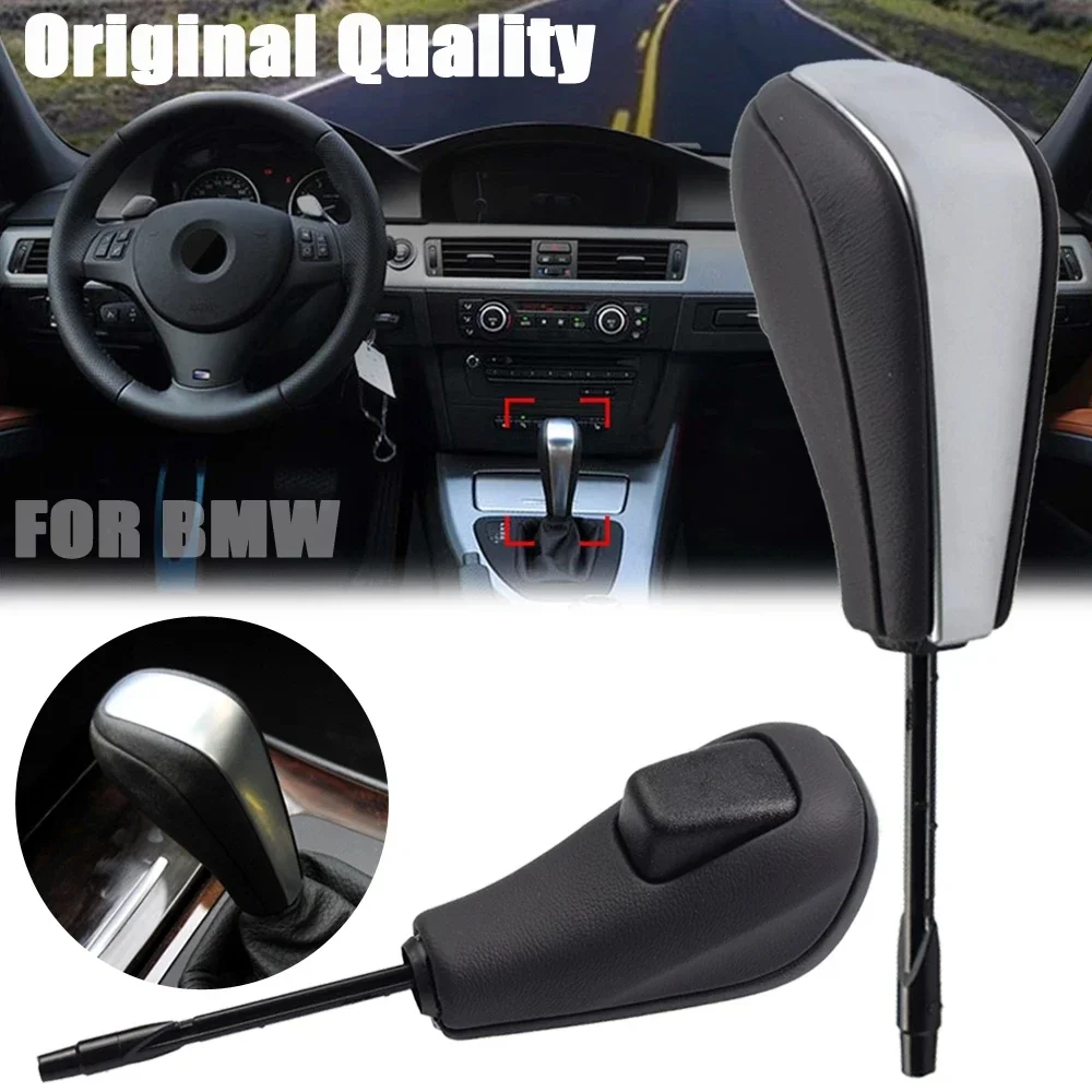 Original Gear Shift Knob For BMW E46 E60 E39 E83 E53 E61 3 5 7 X Series AT Gear Shifter Head Ball ABS Advanced Leather