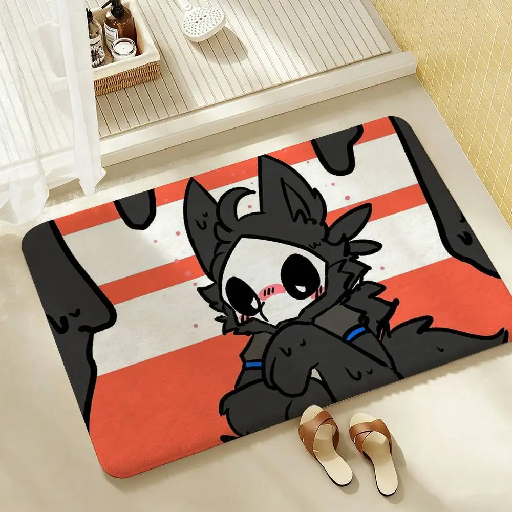 Furry Art P-Puro Changed-D  Shower Room Absorbent Small Floor Mat Soft Comfortable Decorative Foot Mat