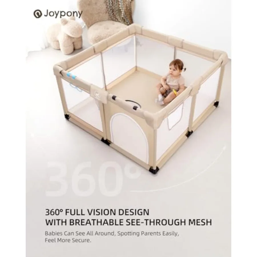 Parc bébé avec tapis