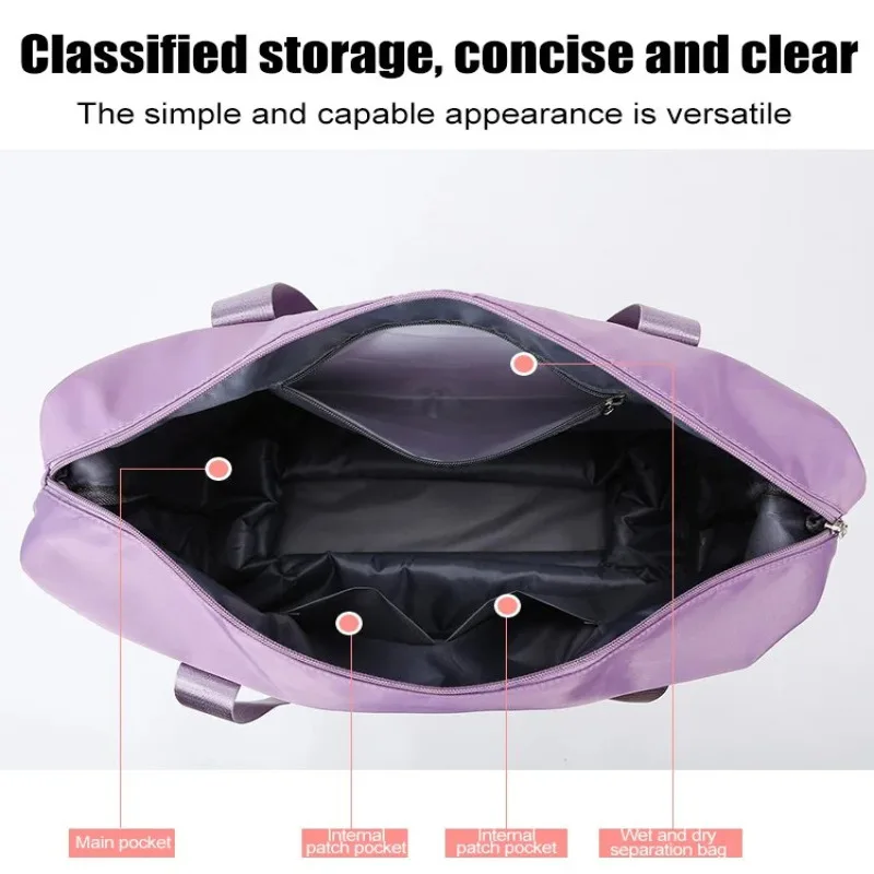 Travel Trolley Luggage Storage Bag With Wheels Waterproof Pulley Portable Collapsible Expandable Fashion Large Capacity Clothes