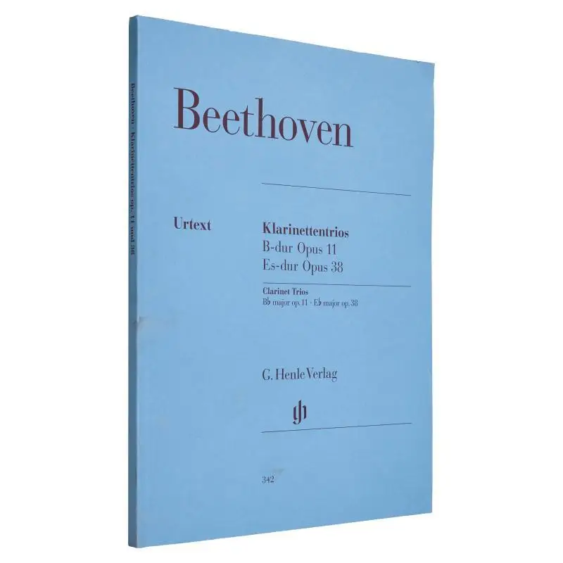 

HN342 Beethoven Clarinet Trios Raphael Gant G Henle Verlag 9790201803425 Book