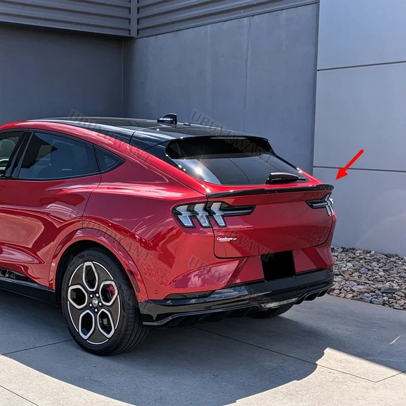 For Ford Mustang Mach-E 2021 2022 Mach-E High Quality ABS Car Rear Spoiler Wing Trunk Lip