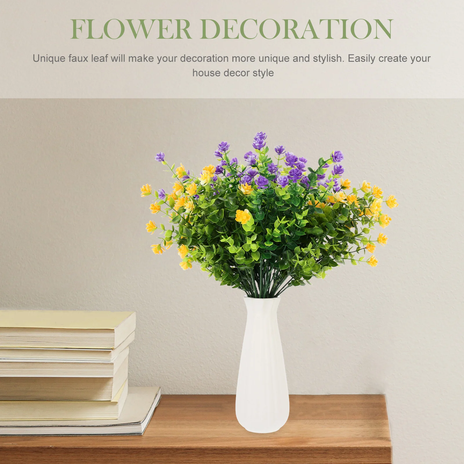 6 قطعة أوراق الأوكالبتوس الاصطناعية محاكاة النباتات الخضراء لتقوم بها بنفسك تشكيلة زهور ديكور المنزل زينة حفل زفاف #2