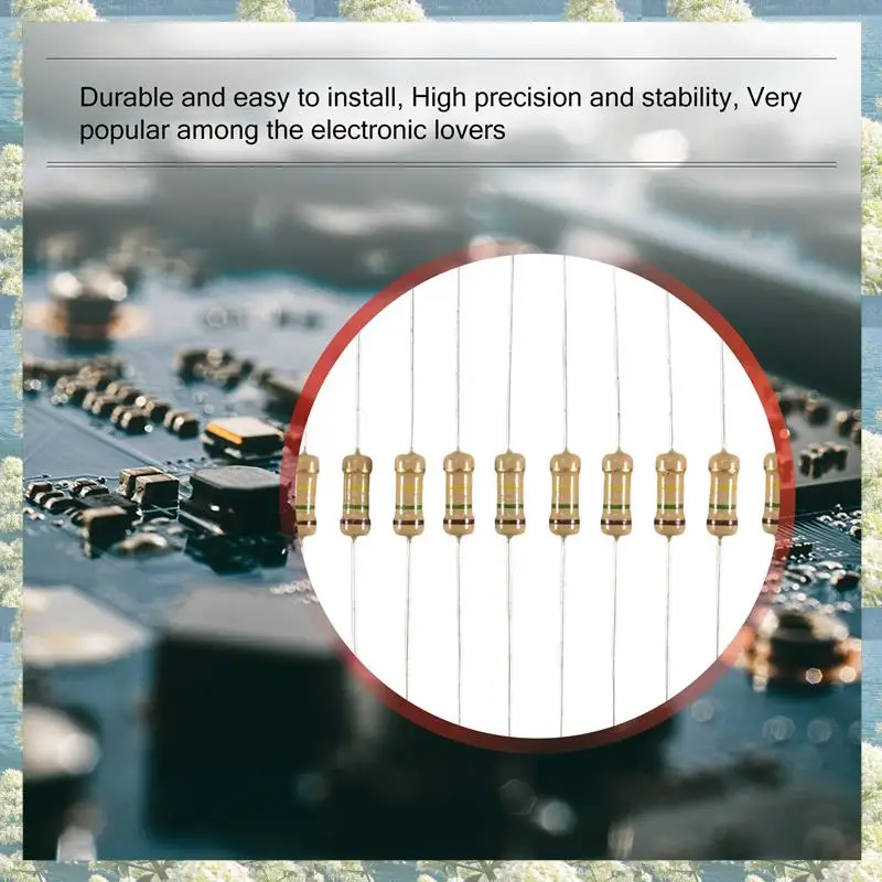 جديد-500 قطعة 50 قيم 1/2 واط 0.5 واط 5% مقاومات فيلم الكربون مجموعة متنوعة #4