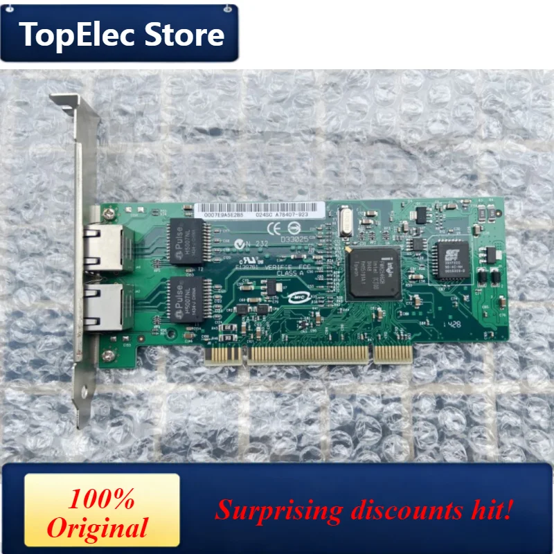 TopElec For Intel PRO/1000 MT PWLA8492MT PCI-X Dual Port Gigabit Server Adapter, 82546GB Chip, 10/100/1000Mbps RJ45 Copper