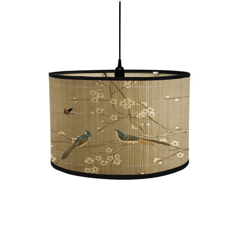 Bamboo Lampshade Chandelier Lamp Accessories Home Lighting Fixtures Decoration