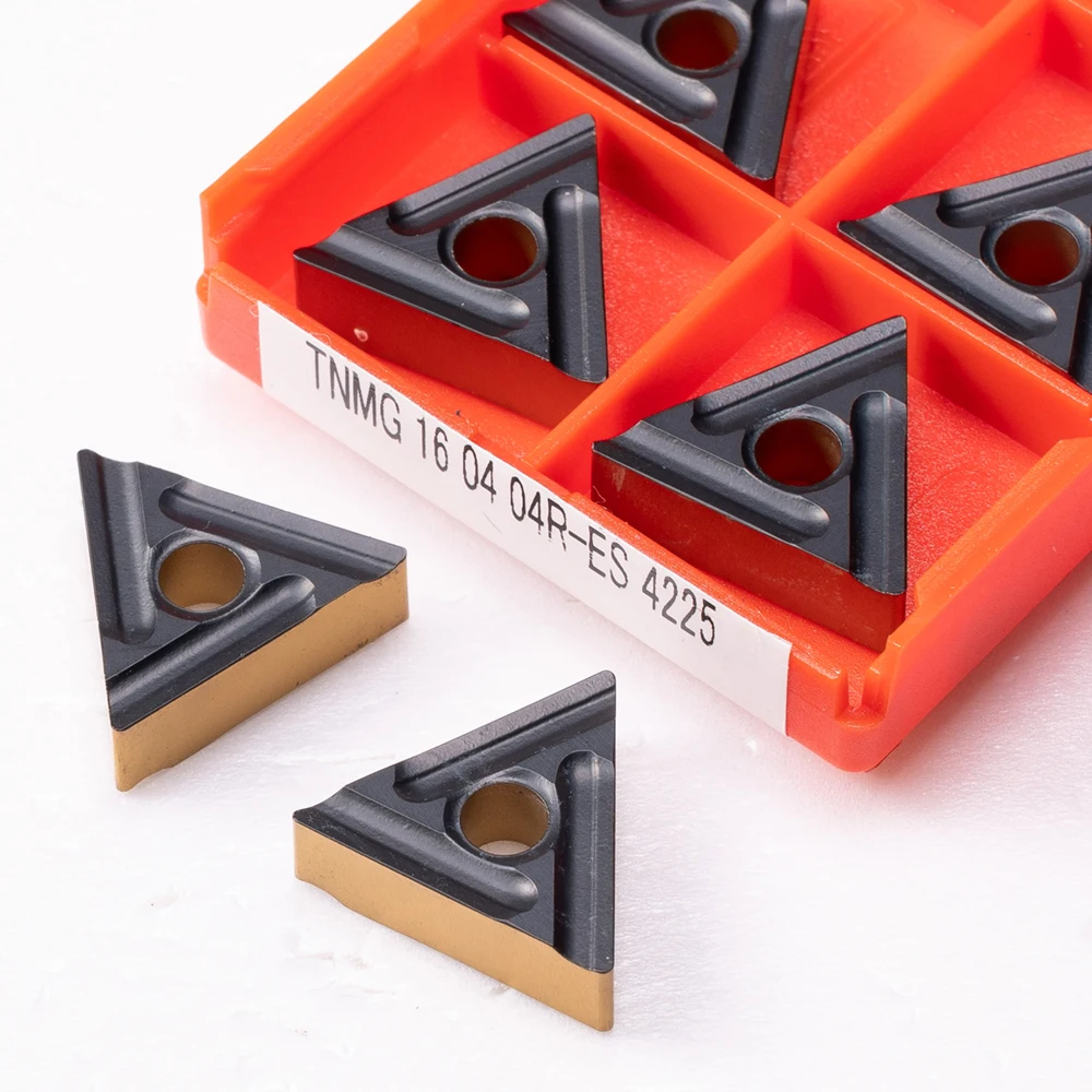 TNMG 160404 R ES4225 Inserti in metallo duro Cementato TNMG 160404 R 100% originale di alta qualità fresa per tornio CNC utensile per tornitura