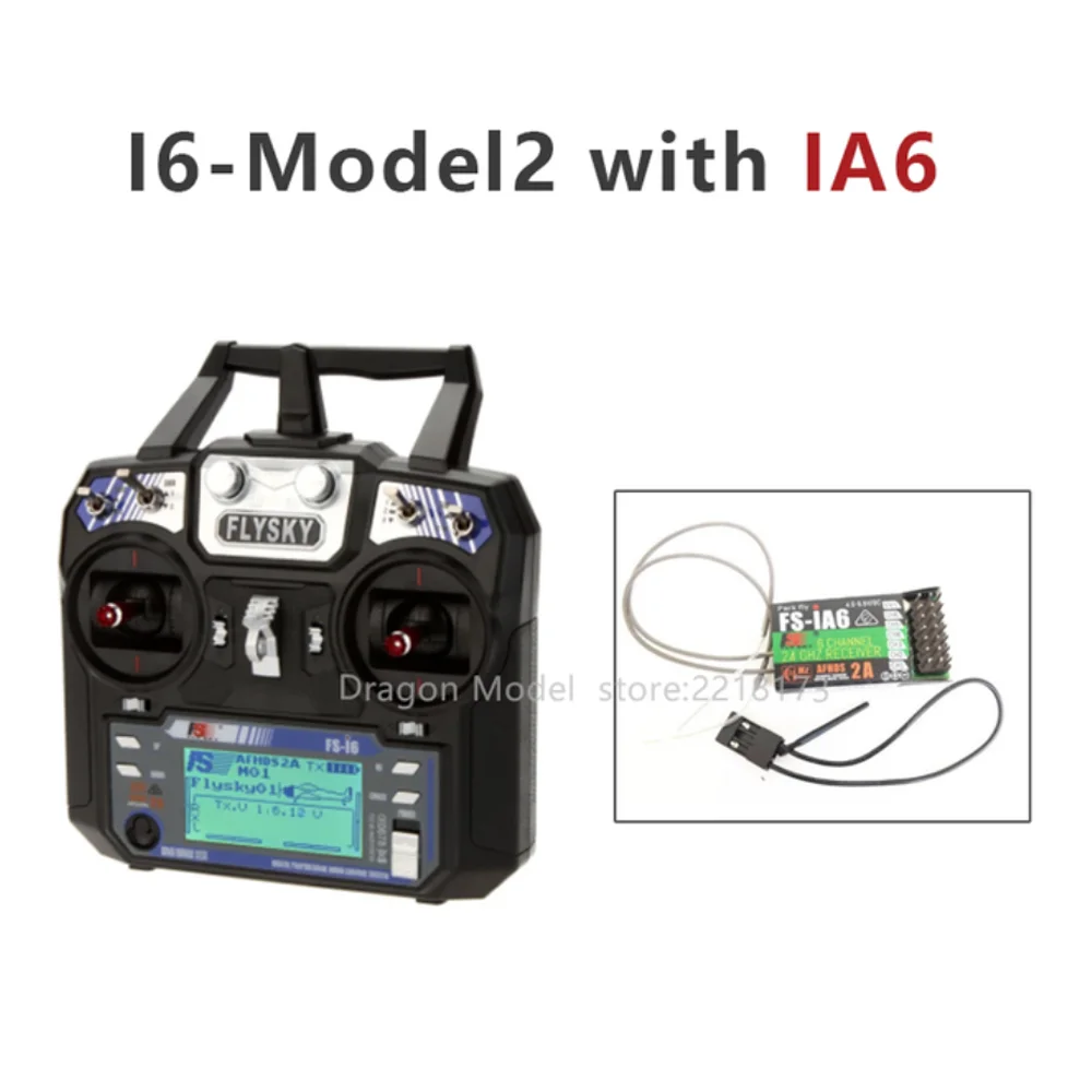 Flysky FS-i6 FS I6 2.4G 6ch RC Zender Controller FS-iA6 / FS-iA6B Ontvanger voor Quadcopter DIY Drone - afbeelding 1