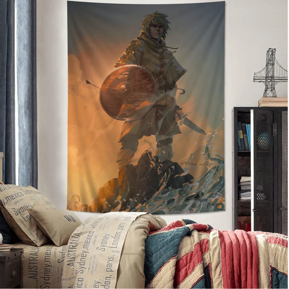 

Anime Vinland Saga Chart Tapestry Art Science Fiction Room Home Decor Cheap Hippie Wall Hanging