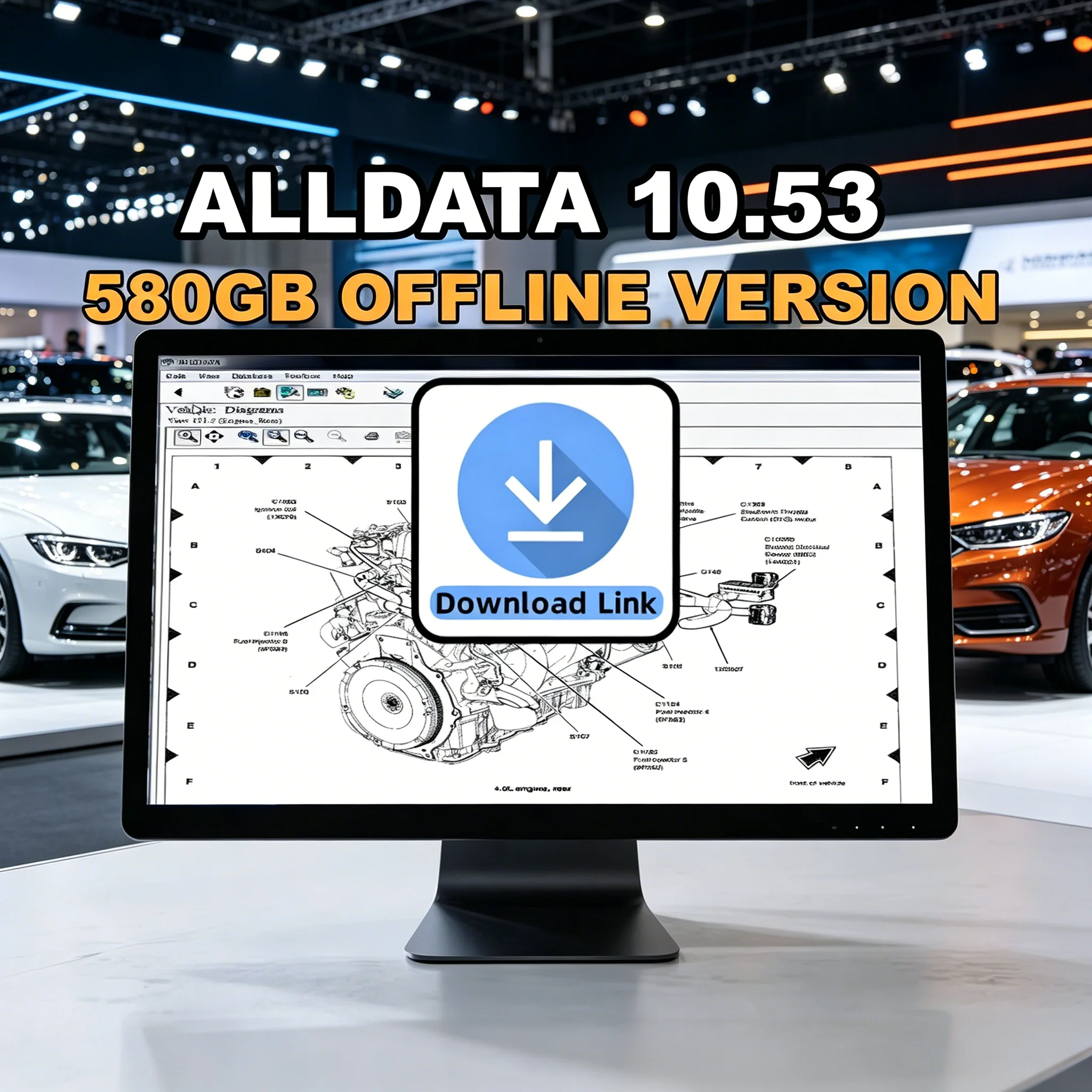 

10 in 1 2026 Hot selling ALLDATA 10.53 Automotive Repair Software Car accessories Diagnostic Tool with Wiring Diagrams for Auto