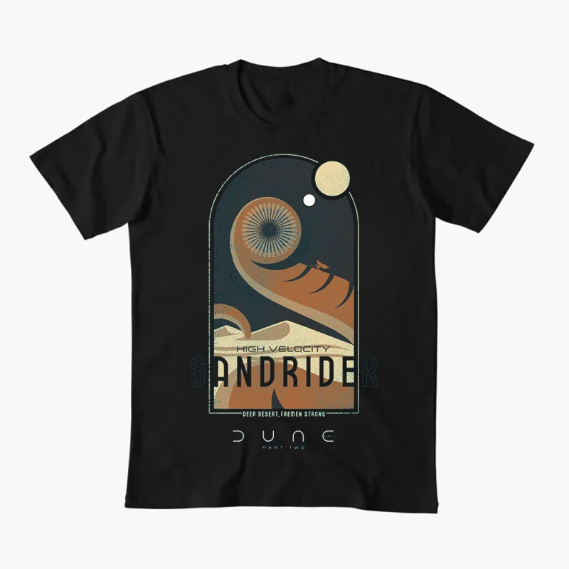 

Sandrider Sandworm 0408 DUNE Sic fi fan Gift t shirt 100% cotton printed tee Short-sleeve Graphic clothes All size Tops S-6XL