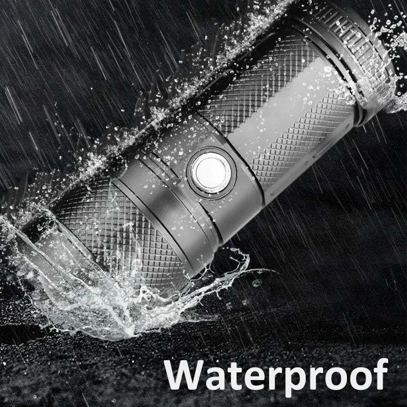 Powerful P50 LED Flashlight Tactical Rechargeable Flashlights Waterproof Torch High Power Emergency Light Portable Hand Lantern