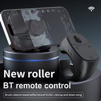 For Tiktok Fingertip Remote Control Wireless Bluetooth Scrolling Ring Multi-Function Selfie Button Page Turner for iOS Android