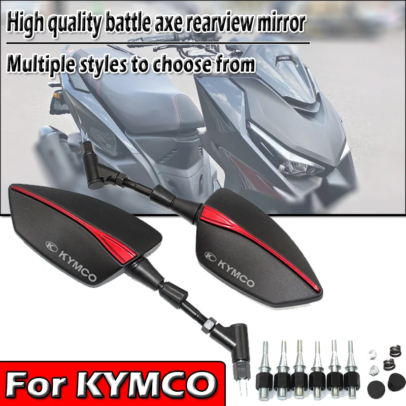 8/10mm Universal Adjustabale Rearview Rear View Mirrors Side MirrorFor KYMCO Xciting 250 300 400 AK550 CT250 CT300 S400