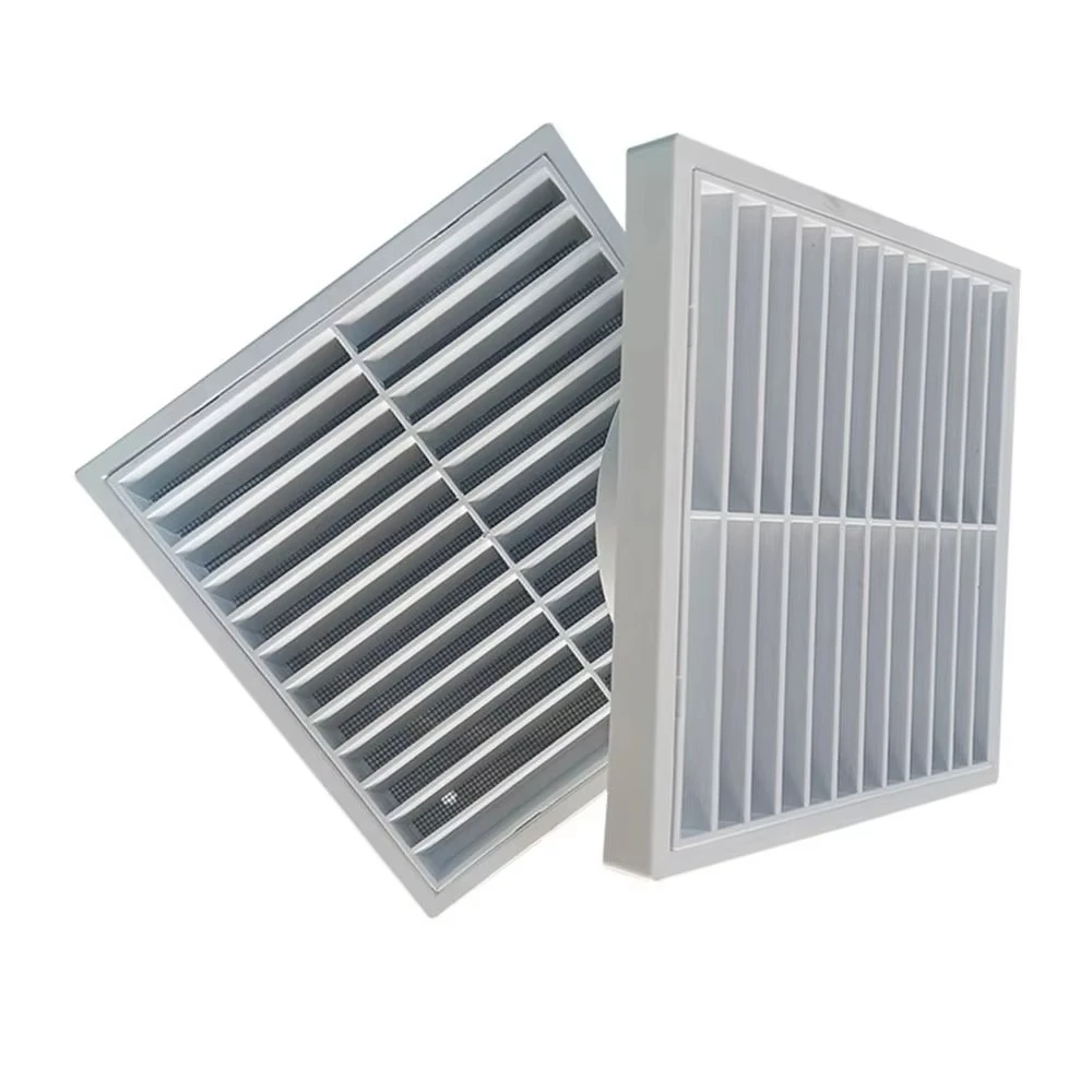 150mm White Wall Vent Cover Tumble Dryer Exhaust Cover with Filter for Exterior Walls and Home Ventilation Systems