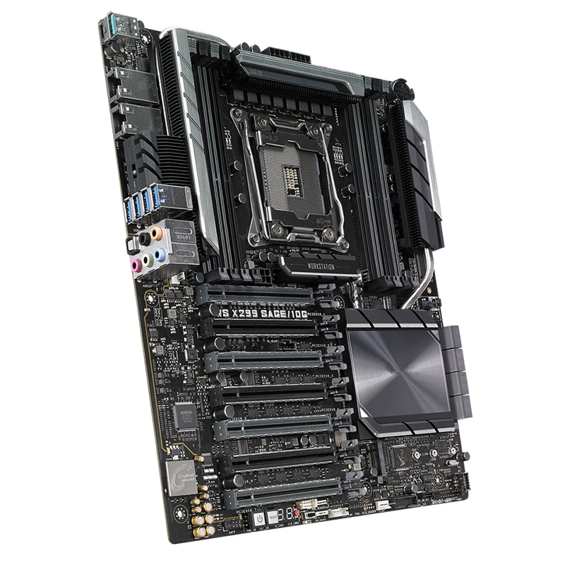 Desktop Mainboard com Overclocking, Desktop Mainboard, SATA III, USB 3.0, WS X299, 10G, LGA 2066, DDR4, ATX, Intel X299