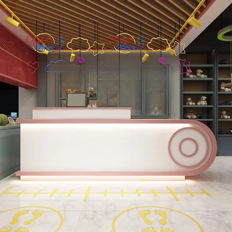 

&c Clothing Store Cashier Counter Small Shop Bar Simple Women's Clothing Store Beauty Shop Front Desk Reception Counter