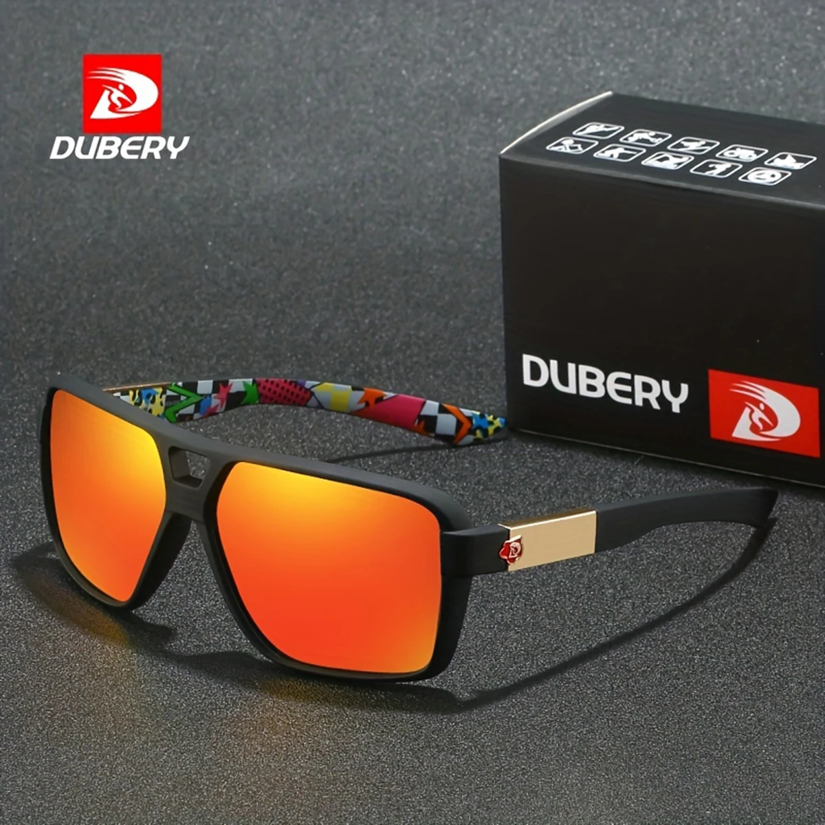 

Солнечные очки DUBERY поляризационные UV400 для мужчин и женщин, 8 цветов, модель 167