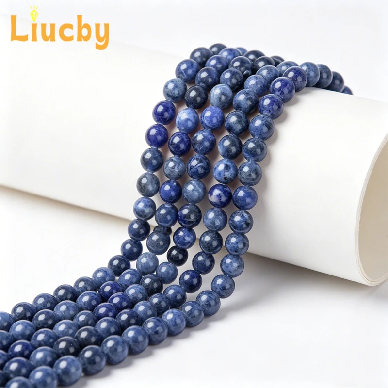 Natural Blue Aventurine Round Beads Loose Gemstone Beads for Jewelry Making Bracelet Necklace Earring 6mm 8mm 10mm 15inch Strand