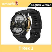 English Version Amazfit T Rex 2 Outdoor GPS Smartwatch 150+Built-in Sports Modes Smart Watch For Android iOS Opened Box 100New