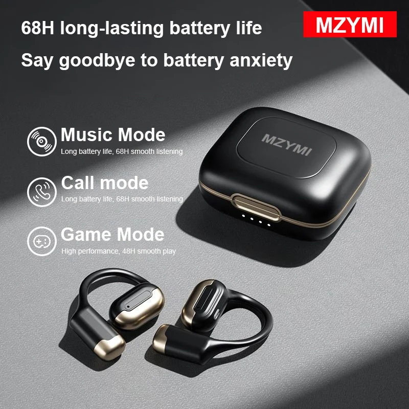 

MZYMI G118 TWS ENC Wireless Earbuds Touch Control Sports Headphones Air Conduction Earphones Noise Cancelling Headests With Mic