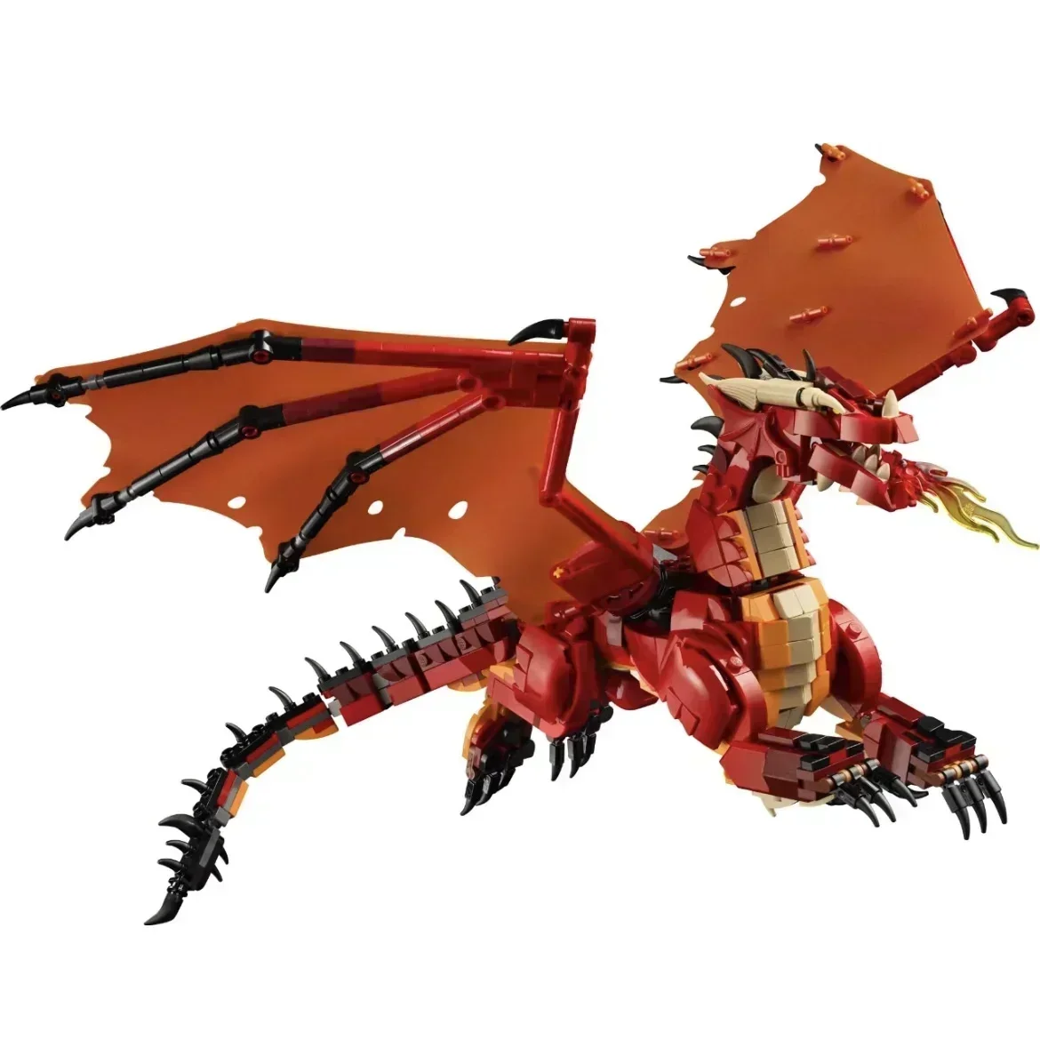 Neu auf Lager 2024 roter Drache 21348 Modus Bausteine Set Montage Modell Architektur Spielzeug Ziegel für Jungen