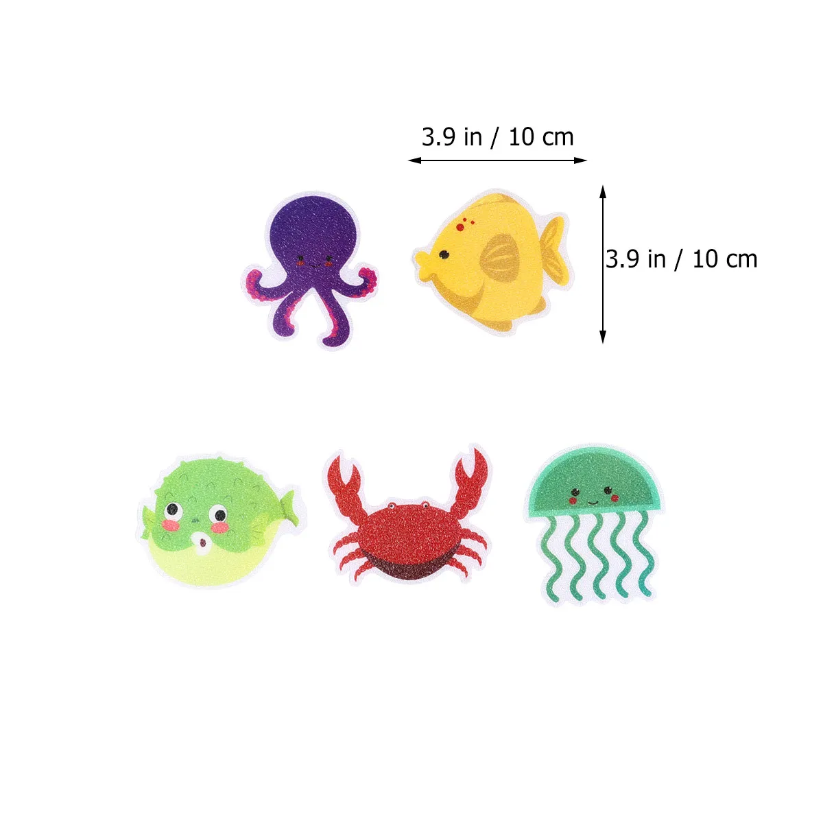 20Pcs Bathroom Anti-Slip Stickers Adhesive Tub Decals for Slippery Tiles Stairs Doorway Kitchen Corridor Wet Dry Surface Safety