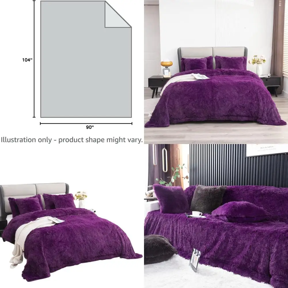

Фиолетовое одеяло из искусственного меха 90x104 — легкое, плюшевое, уютное из микрофибры для женщин, детей и диванов