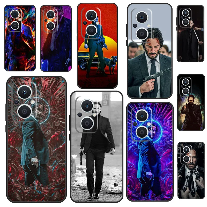 Keanu reeves Saint John Wick funda de teléfono para OPPO Reno 12 12F 11 13 F 8T 7 8 10 Pro OPPO Find X8 Pro X6 X3 X5 Lite