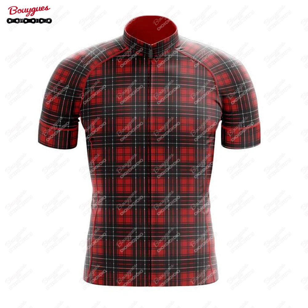 NEW 17 Plaid Cycling Jersey MTB Maillot Bike Shirt Downhill Jersey High Quality Pro Team Tricota Mountain Bicycle Clothing