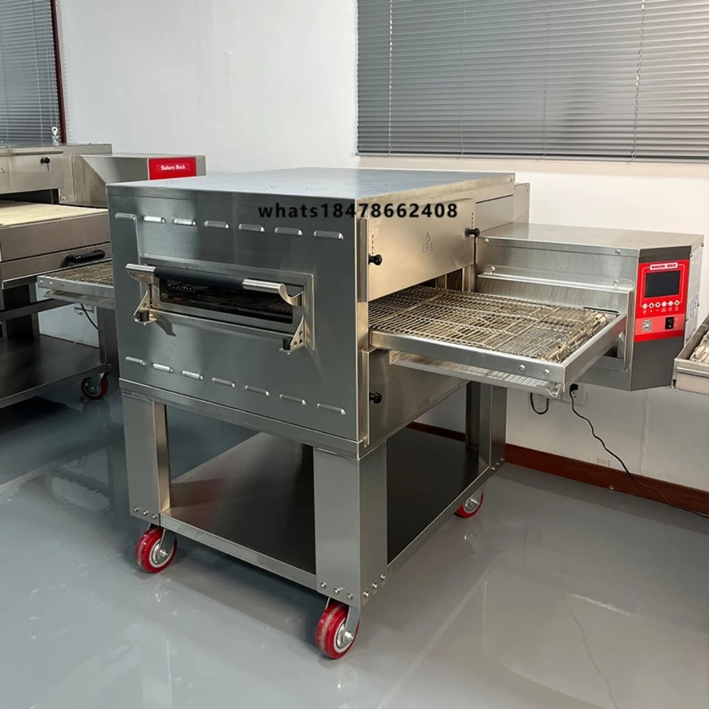 Electric Pizza Oven 18 Inch Advanced Baking Conveyor Pizza Oven Belt Stainless Steel Restaurant Food Truck Commercial Pizza Oven