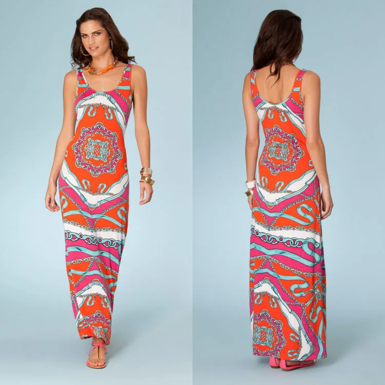 

Женский длинный жилет Dr Slim Fit T-Stage с открытыми плечами, из трикотажной ткани, с 3D-принтом, длинная юбка