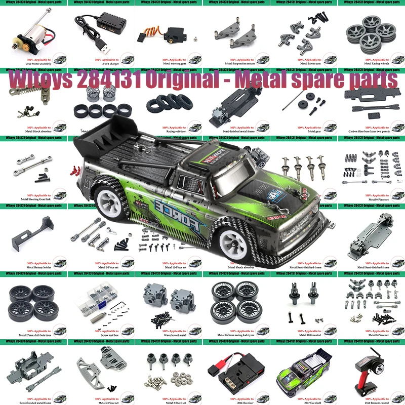 WLtoys-Peças sobressalentes para corridas de curto curso Drift RC, Carroceria do carro, 284131, 1:28, 2.4G, 4WD, 284131, 2047