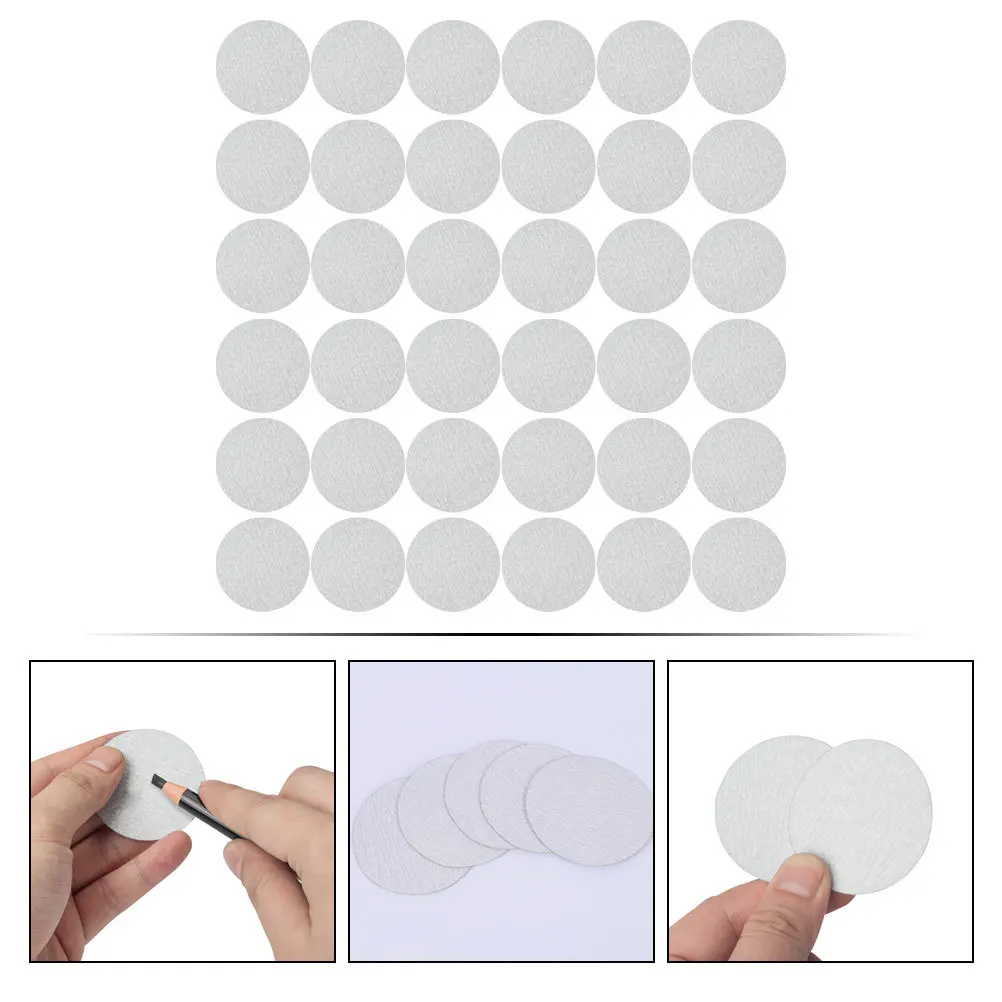 100Pcs Sandpaper Pencil Sharpener for Eyebrow Sketch Drawing Painting Tips Durable Practical Small Compact Pencils Sharpener