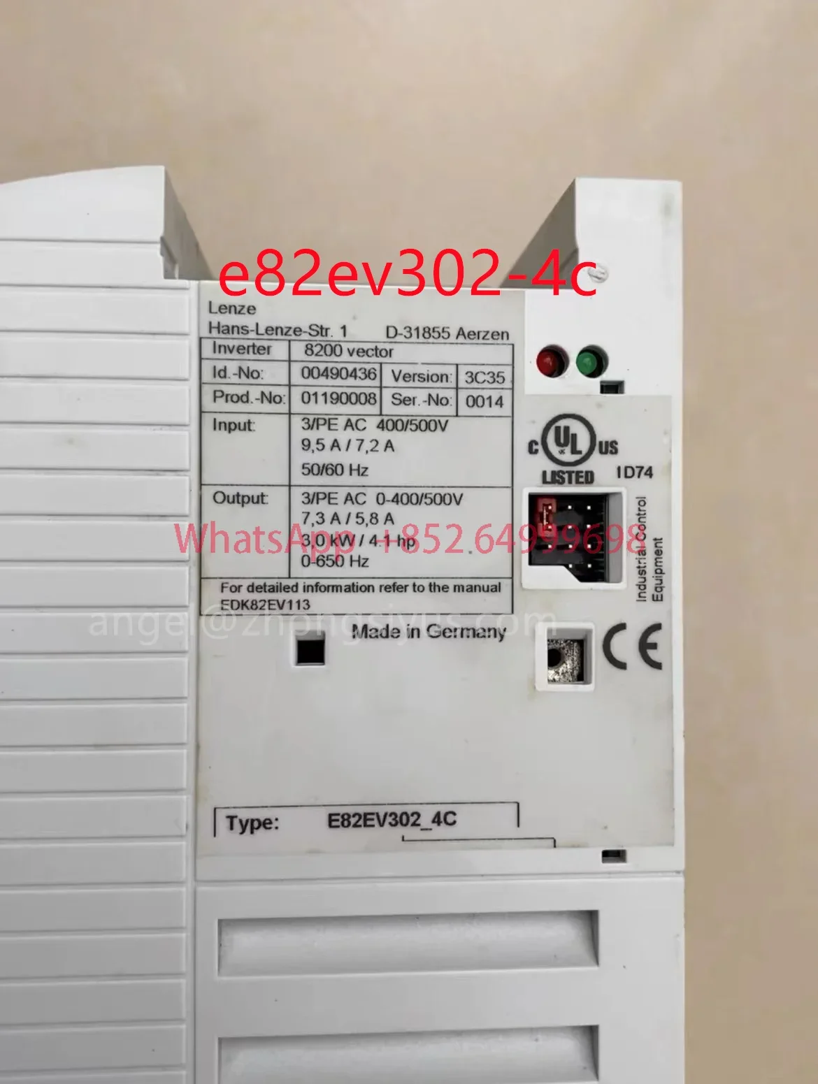 E82EV302-4C  inverter spot  in good condition e82ev302 4c