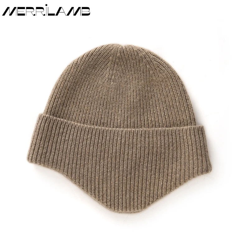 Winter Cashmere Hat For Men/Women Outdoor Fashion Warm Knitted Hats Windproof Earmuff Causal Caps Cycling Ear Protection Cap