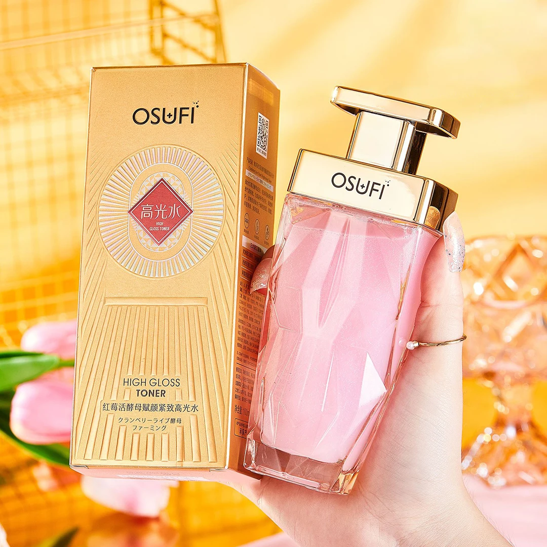 OSUFI Cranberry Live Yeast Anti-Aging Moisturize Firming Facial Tonic Repair Face Toner Oil Control Brighten Beauty Skin Care