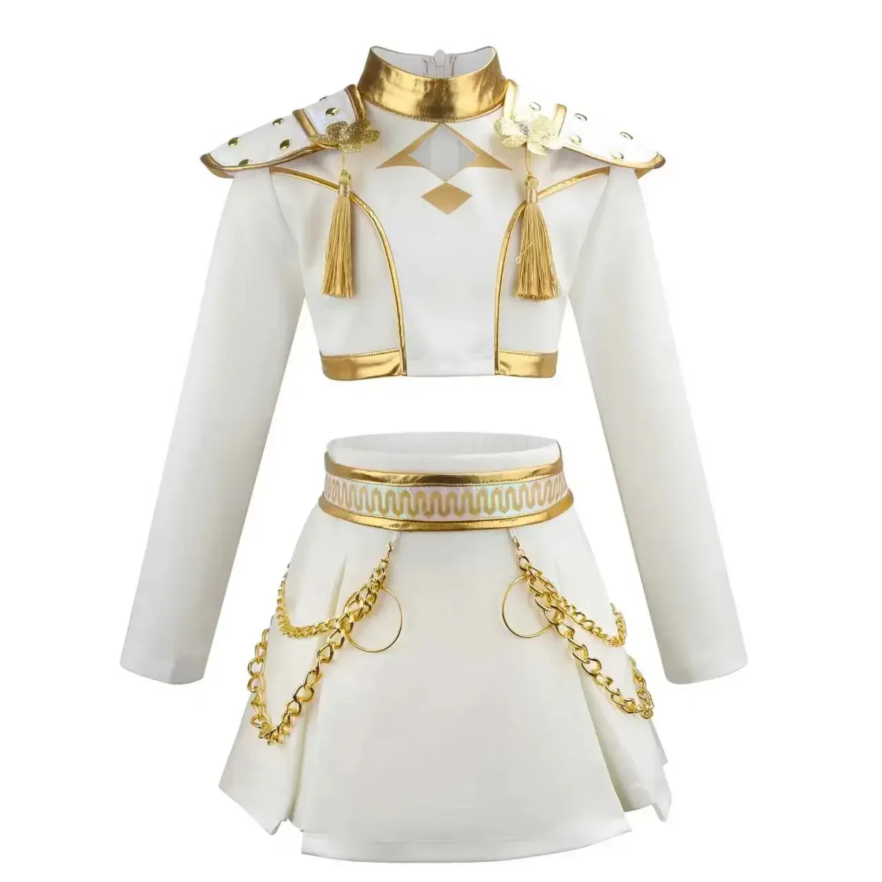 2025 KPop أزياء الهالوين شيطان هنتر التأثيرية شعر مستعار موحد أيدول مرحلة الأداء رومي ميرا زوي ملابس الحفلات