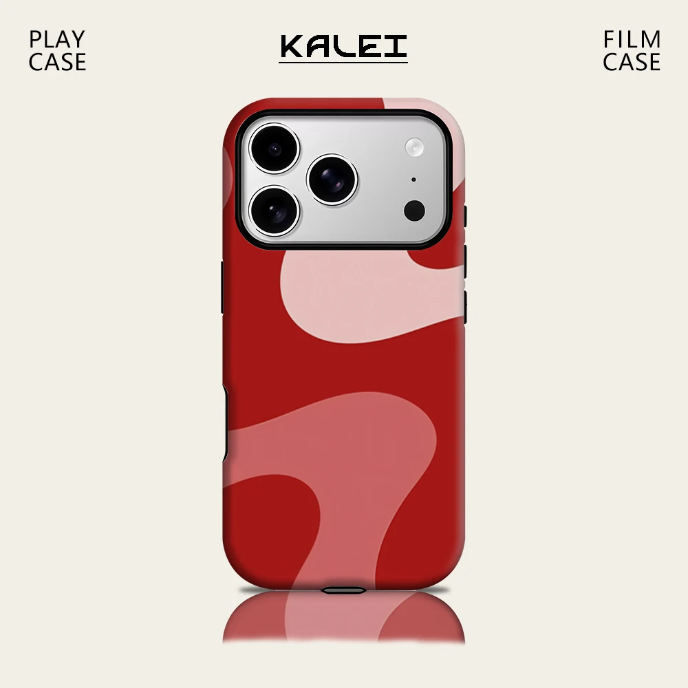 Red Tone Curved Wave IPhone 17 Must für magnetische Handyhülle für IPhone 17 16 15 14 13 Pro Max Plus Single Double-Layer Tough Case