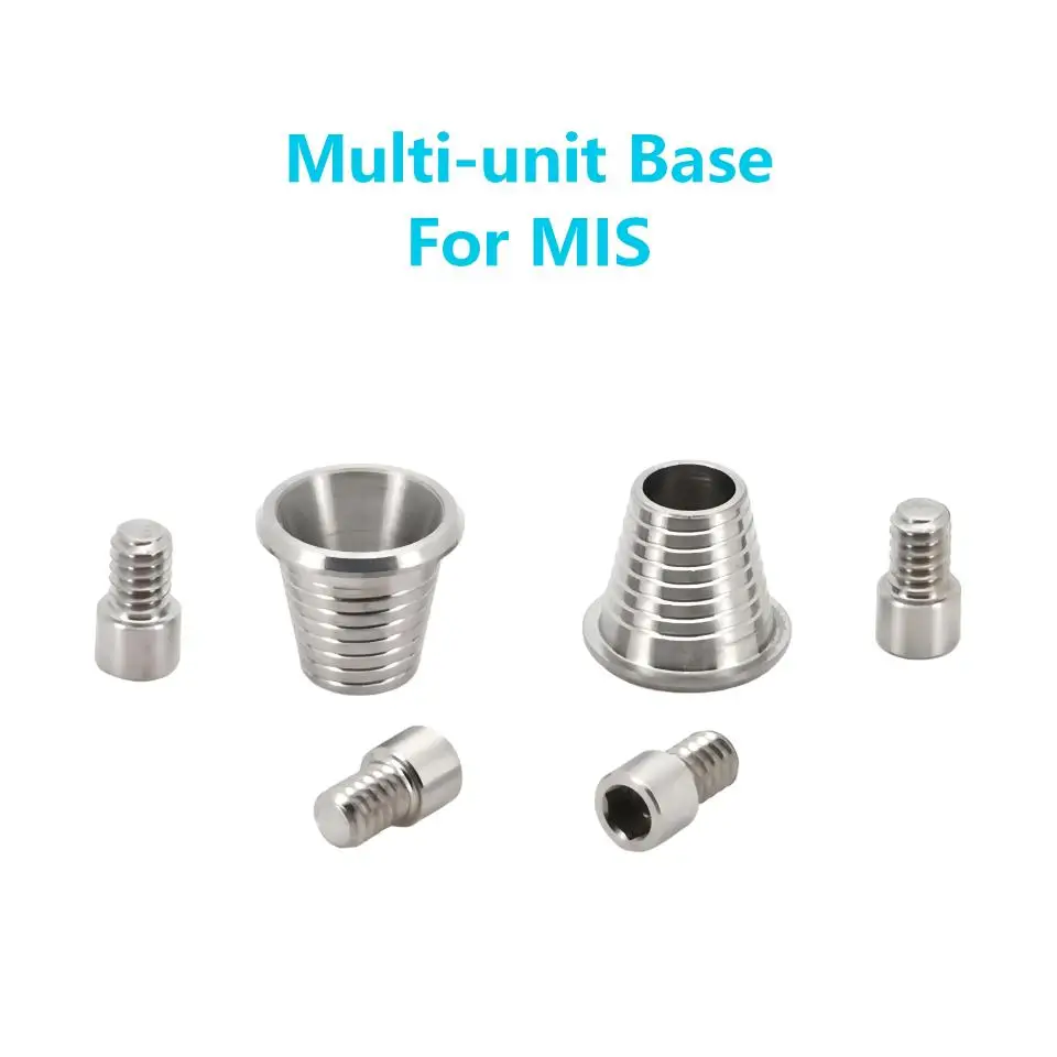 10Pcs Dental Multi-unit Base Pilares Components Fit for Osstem Dentium ITI Nobel MIS Adin NeoBiotech Implant System Tools