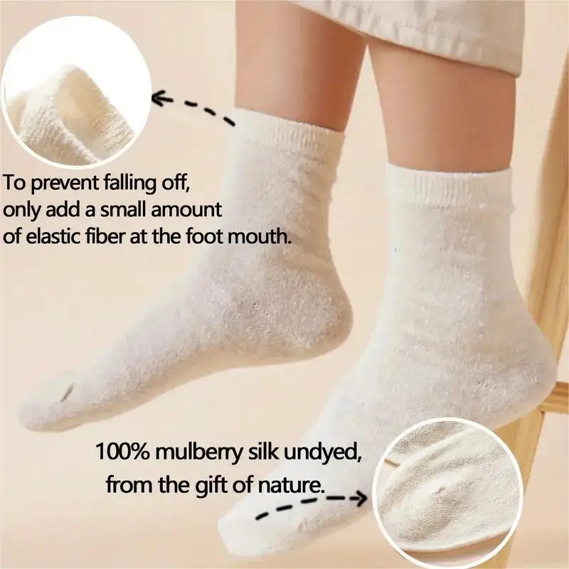 Birdtree 2PCS 100%Spun Silk Women\'s Anti Odor Home Socks Unisex Breathable Sleep Wear Solid Color Floor Socks Summer P3N860QM