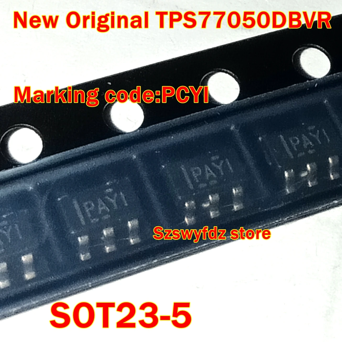 

1pcs to 100pcs New Original TPS77050DBVR SOT23-5 Marking code:PCYI ULTRA LOW-POWER 50-mA LOW-DROPOUT LINEAR REGULATORS